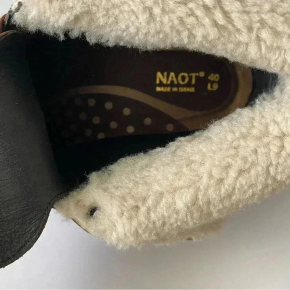 Naot Pali Shearling Lined Boots Lace Up Size 40 - Picture 2 of 11